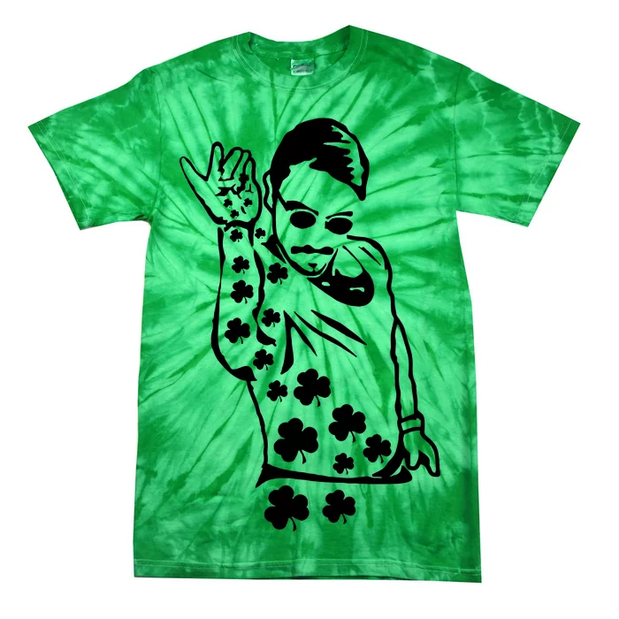 Salt Bay Guy Irish Clovers Funny Meme St. Patrick's Day Tie-Dye T-Shirt