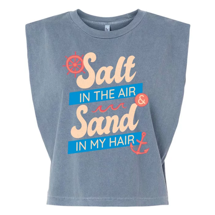 Salt In The Air And Sand In My Hair Garment-Dyed Women's Muscle Tee