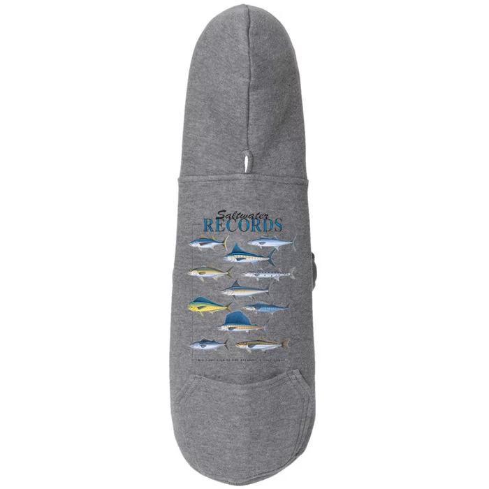 Saltwater Records Fish Of The Atlantic & Gulf Coast sailfish Doggie 3-End Fleece Hoodie