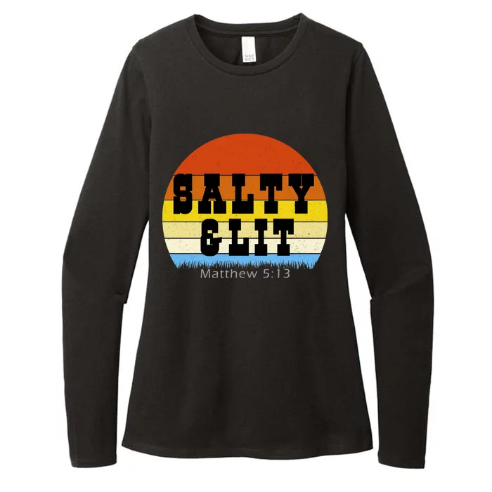 SALTY AND LIT Womens CVC Long Sleeve Shirt