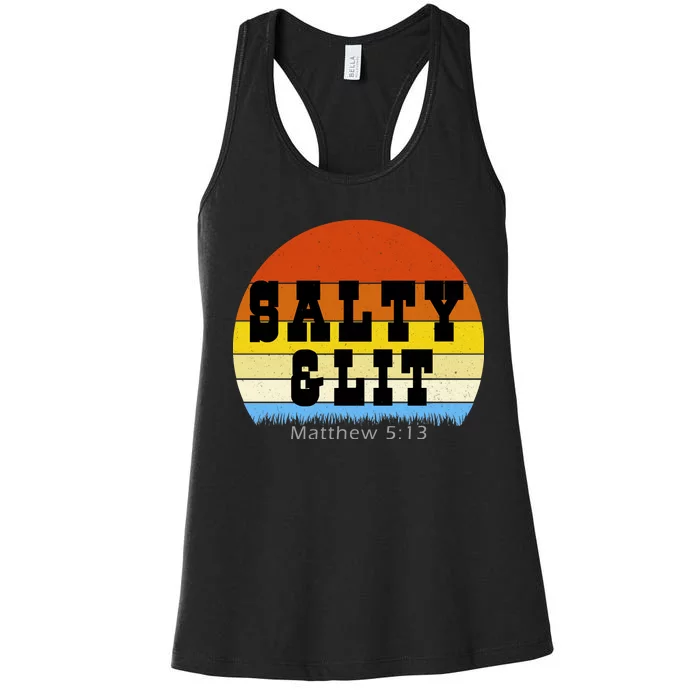 SALTY AND LIT Women's Racerback Tank