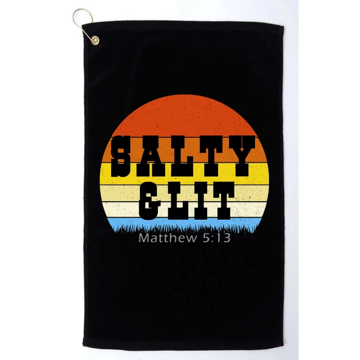 SALTY AND LIT Platinum Collection Golf Towel