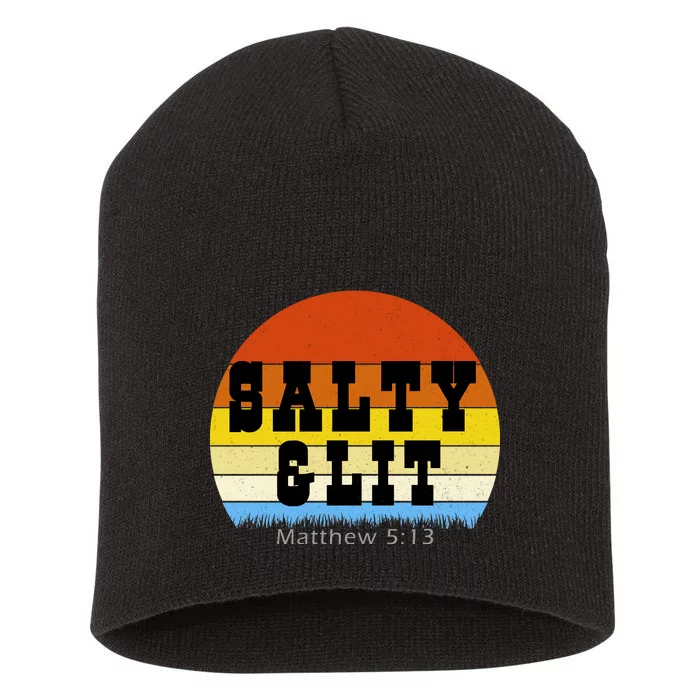 SALTY AND LIT Short Acrylic Beanie