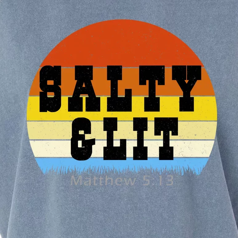 SALTY AND LIT Garment-Dyed Women's Muscle Tee