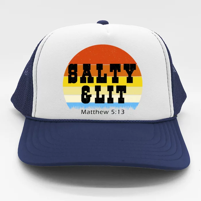 SALTY AND LIT Trucker Hat