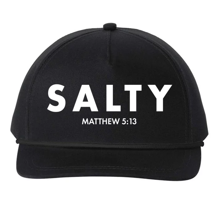 Salty Matttew 5:13 Snapback Five-Panel Rope Hat