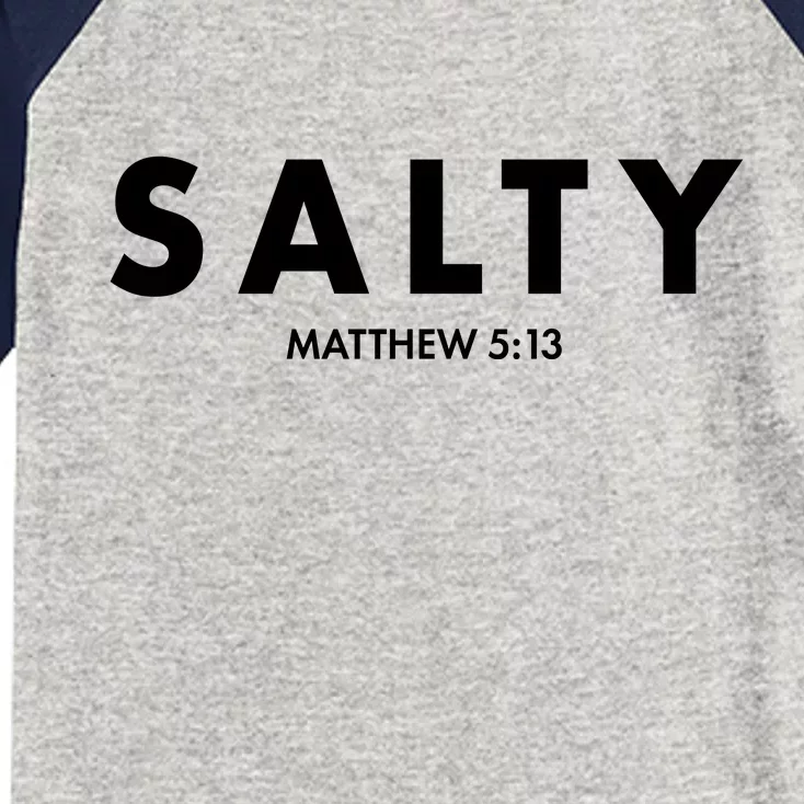 Salty Matttew 5:13 Kids Colorblock Raglan Jersey