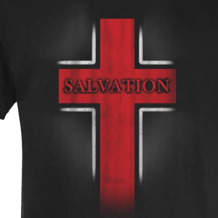 Salvation Christian Cross Garment-Dyed Heavyweight T-Shirt