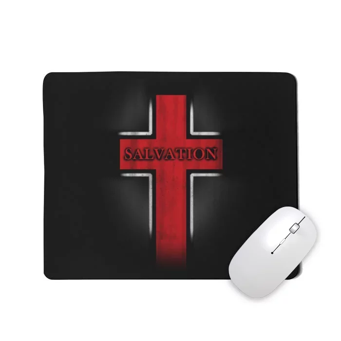 Salvation Christian Cross Mousepad