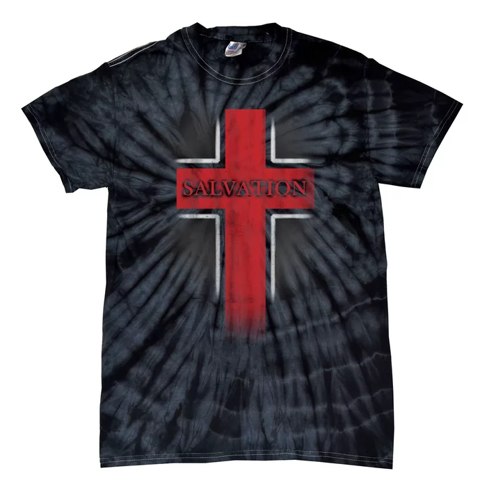 Salvation Christian Cross Tie-Dye T-Shirt