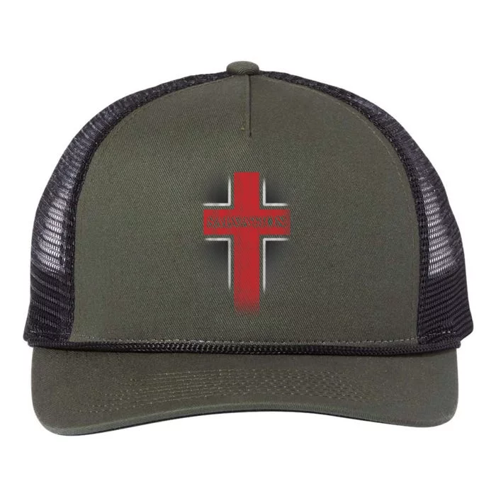 Salvation Christian Cross Retro Rope Trucker Hat Cap