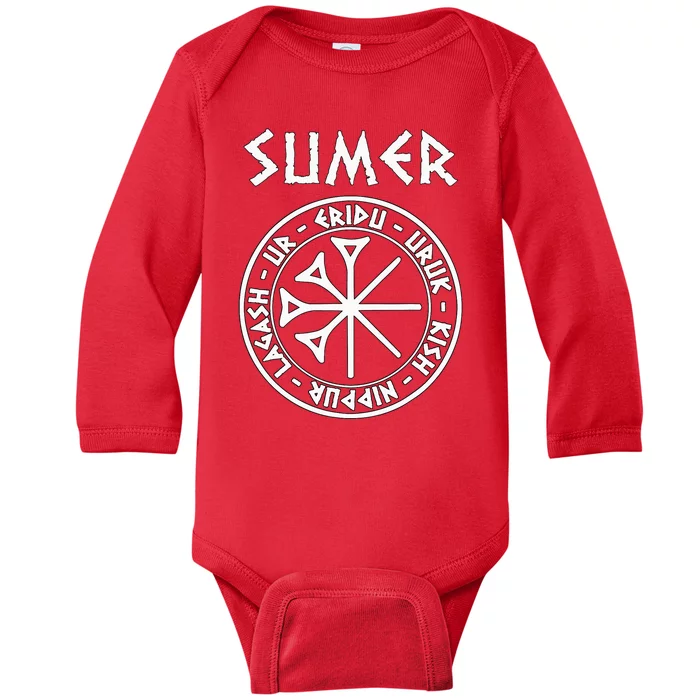 Sumer Ancient Mesopotamia Sumerian Cities Baby Long Sleeve Bodysuit