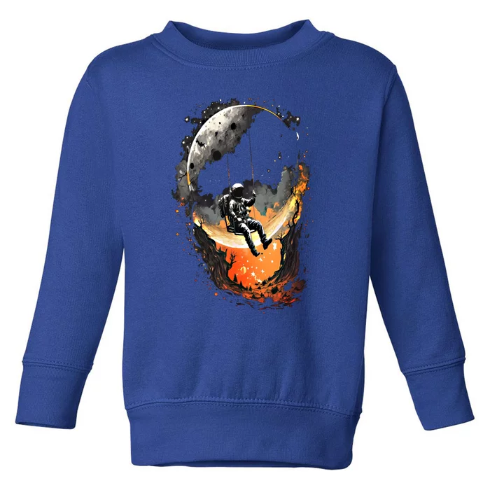 Space Astronaut Moon Star Space Astronomy Gift Toddler Sweatshirt