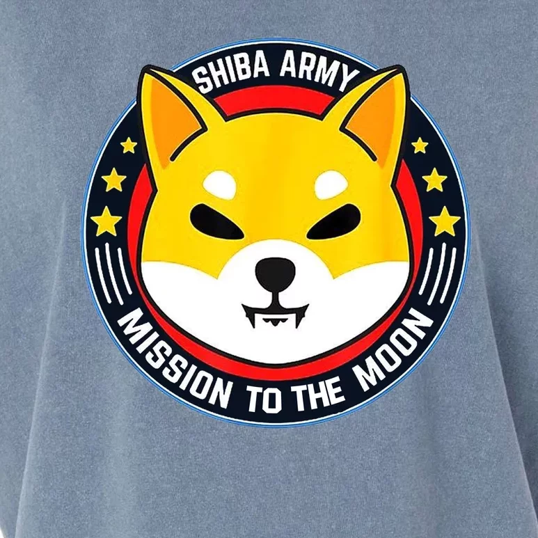 Shiba Army Mission To The Moon Garment-Dyed Women's Muscle Tee