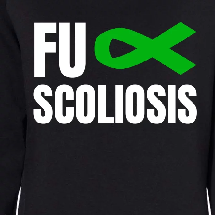 Scoliosis Awareness Month Green Ribbon Gift Womens California Wash Sweatshirt