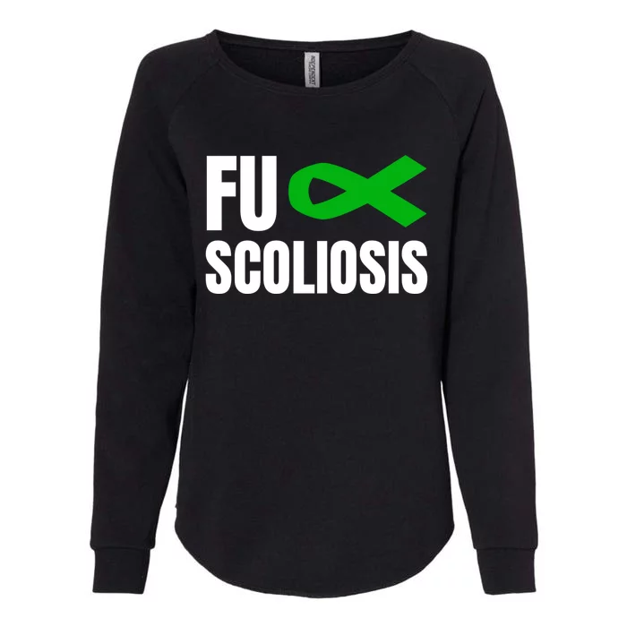 Scoliosis Awareness Month Green Ribbon Gift Womens California Wash Sweatshirt