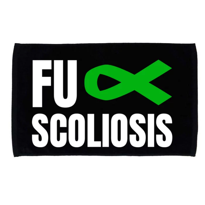 Scoliosis Awareness Month Green Ribbon Gift Microfiber Hand Towel