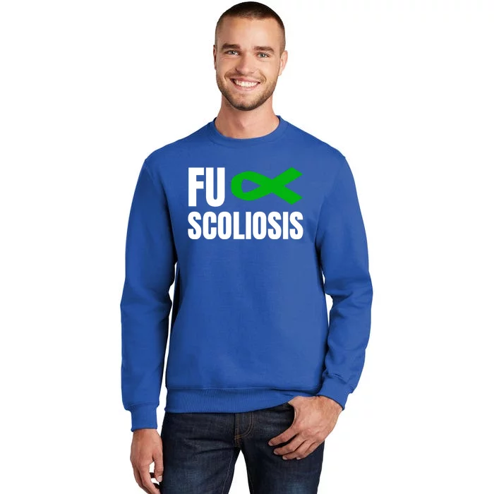 Scoliosis Awareness Month Green Ribbon Gift Sweatshirt