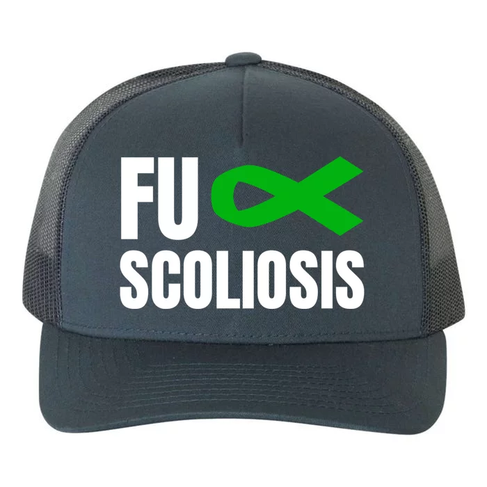 Scoliosis Awareness Month Green Ribbon Gift Yupoong Adult 5-Panel Trucker Hat