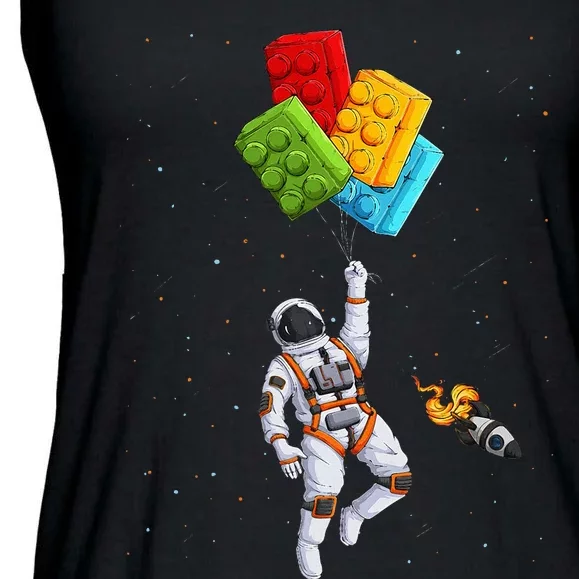 Space Astronaut Master Builder Ladies Essential Flowy Tank