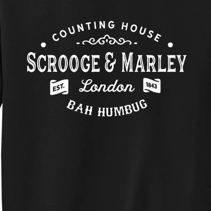 Scrooge And Marley Counting House Christmas Carol Bah Humbug Tall Sweatshirt