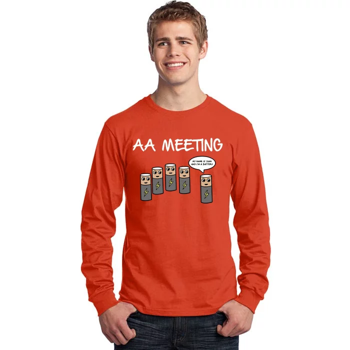 Summerhaysbros Aa Meeting Tall Long Sleeve T-Shirt