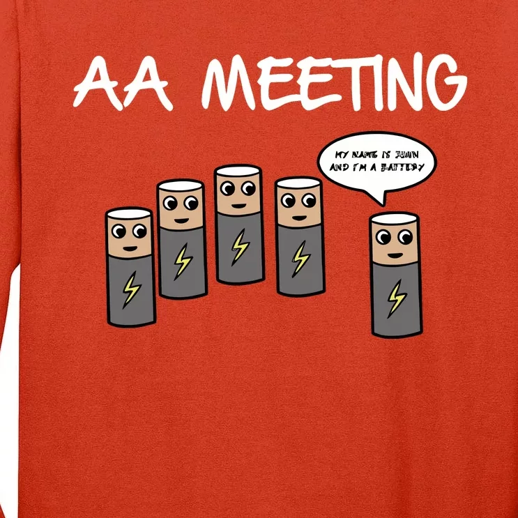 Summerhaysbros Aa Meeting Tall Long Sleeve T-Shirt