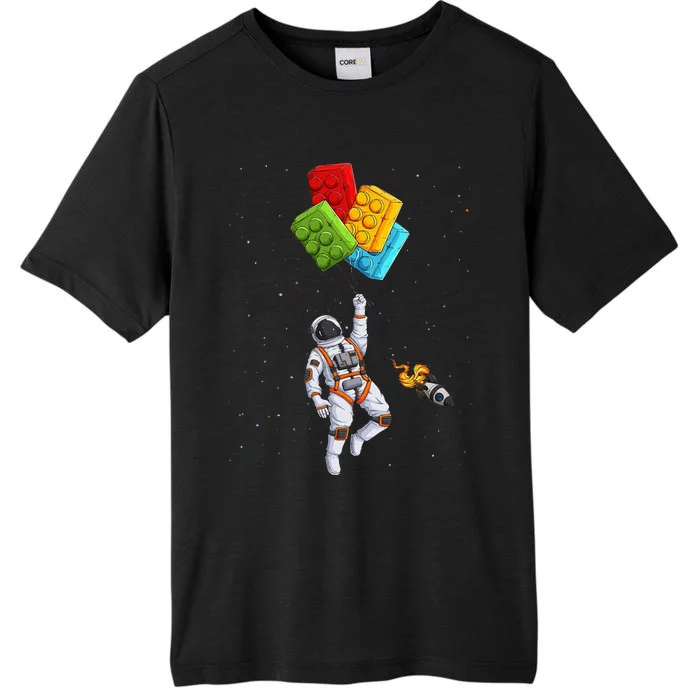 Space Astronaut Master Builder funny Building Blocks Bricks ChromaSoft Performance T-Shirt