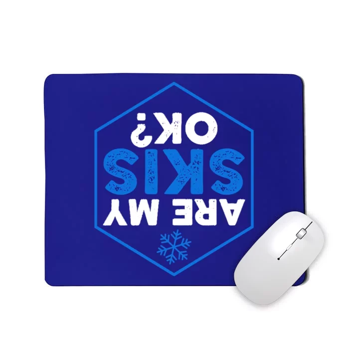 Skier Are My Skis Ok Funny Skiing Gift Mousepad