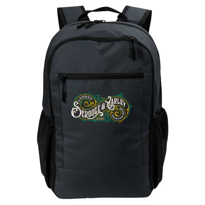 Scrooge And Marley Counting House Christmas Carol Vintage Gift Daily Commute Backpack