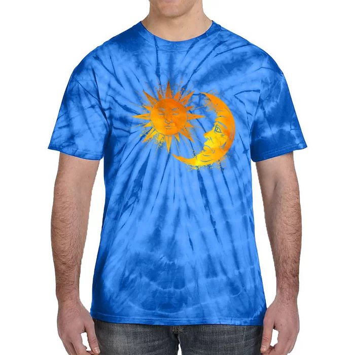 Sun And Moon Astrology Gift Tie-Dye T-Shirt