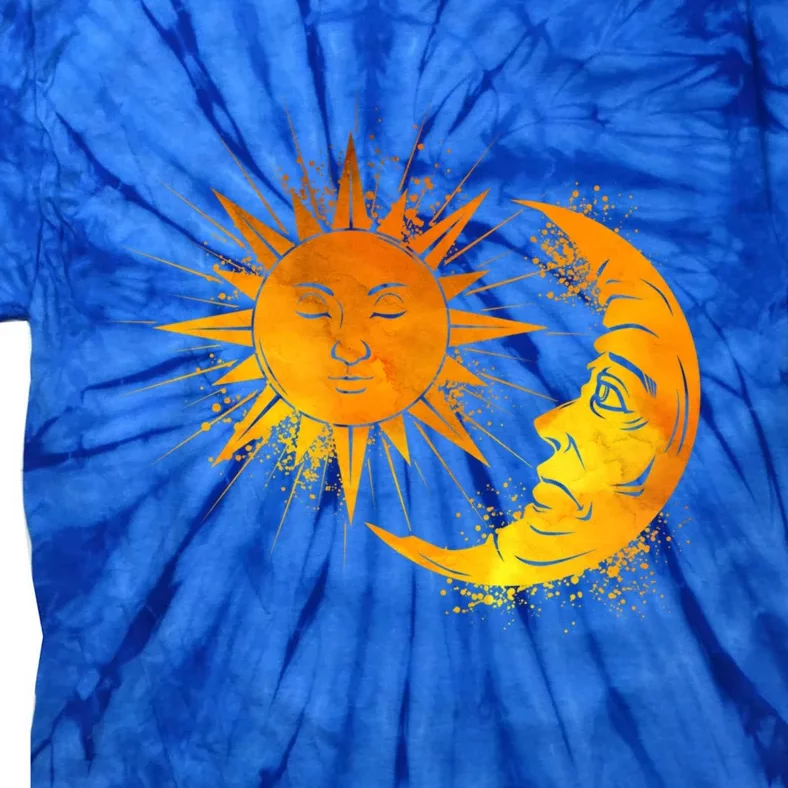 Sun And Moon Astrology Gift Tie-Dye T-Shirt