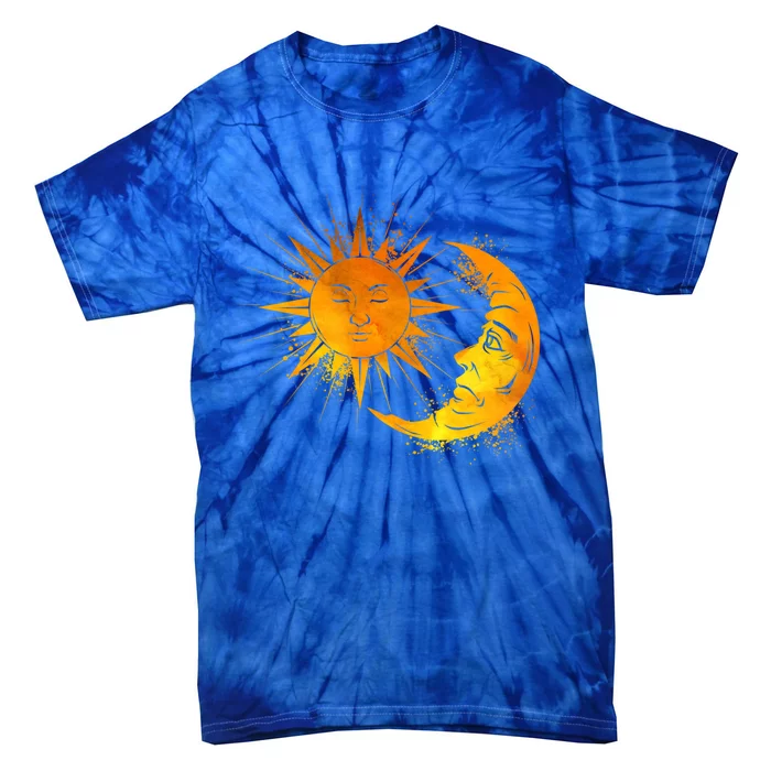 Sun And Moon Astrology Gift Tie-Dye T-Shirt