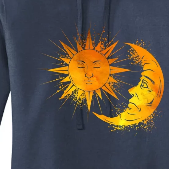 Sun And Moon Astrology Gift Women's Pullover Hoodie