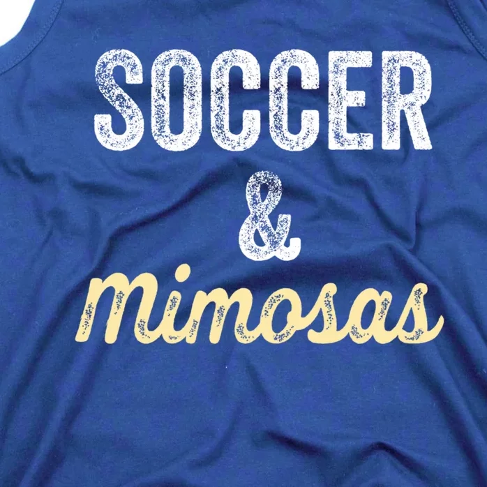 Soccer And Mimosas Soccer Moms Game Day Fan Funny Gift Tank Top