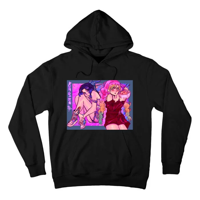 Shinobu And Mitsuri Tall Hoodie