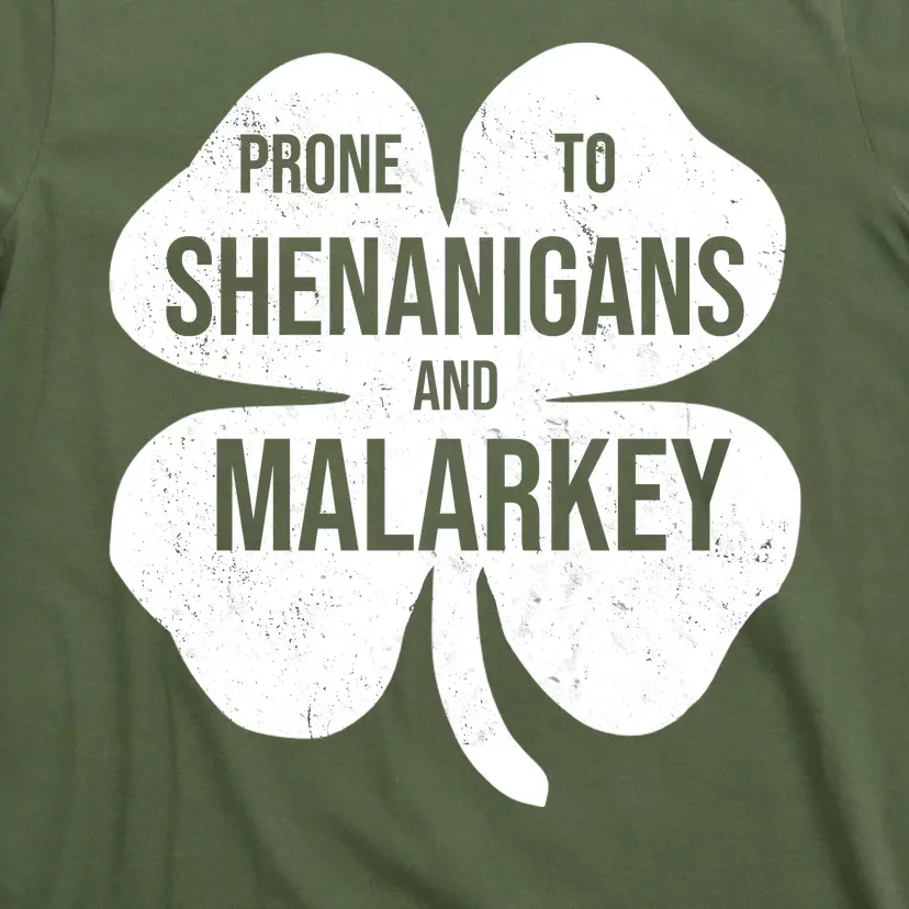 Shenanigans And Malarkey Funny St Patrick's Day T-Shirt