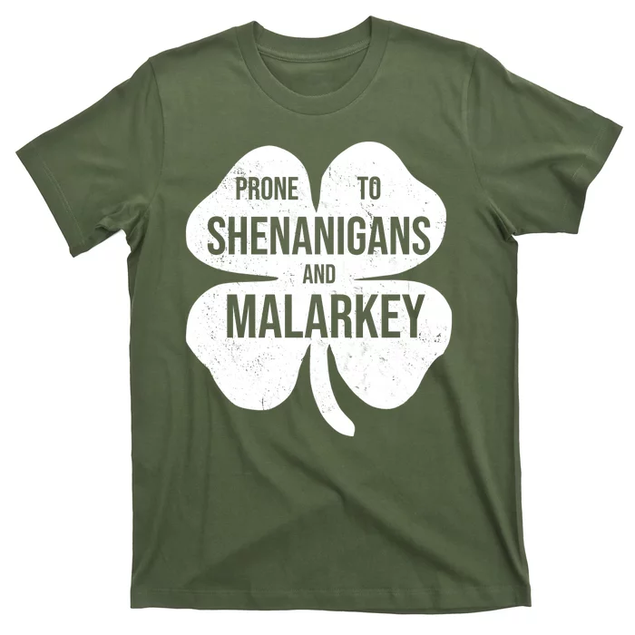 Shenanigans And Malarkey Funny St Patrick's Day T-Shirt