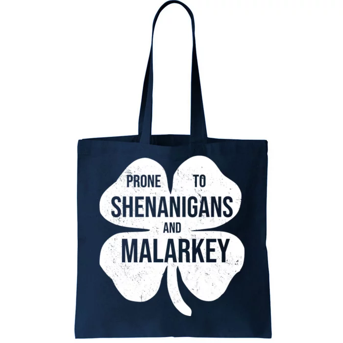 Shenanigans And Malarkey Funny St Patrick's Day Tote Bag