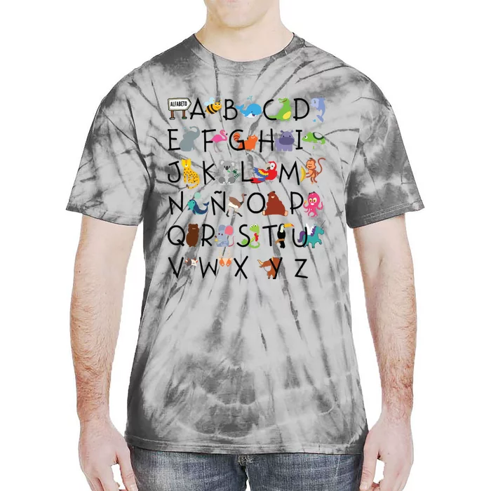 SPANISH ALPHABET MAESTRA SPANISH TEACHER Tie-Dye T-Shirt