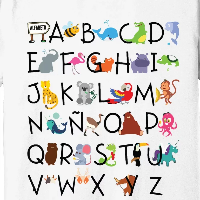 SPANISH ALPHABET MAESTRA SPANISH TEACHER Premium T-Shirt