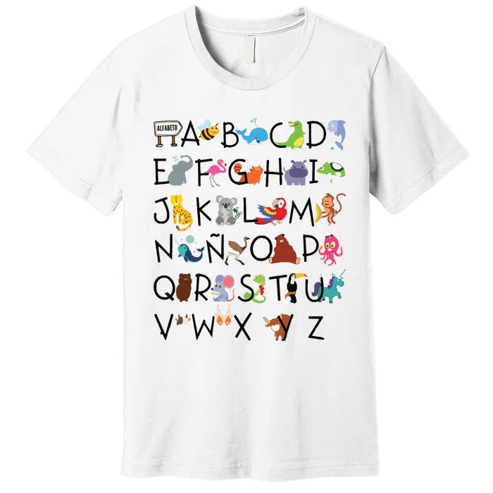 SPANISH ALPHABET MAESTRA SPANISH TEACHER Premium T-Shirt