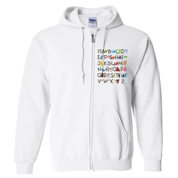 SPANISH ALPHABET MAESTRA SPANISH TEACHER Full Zip Hoodie