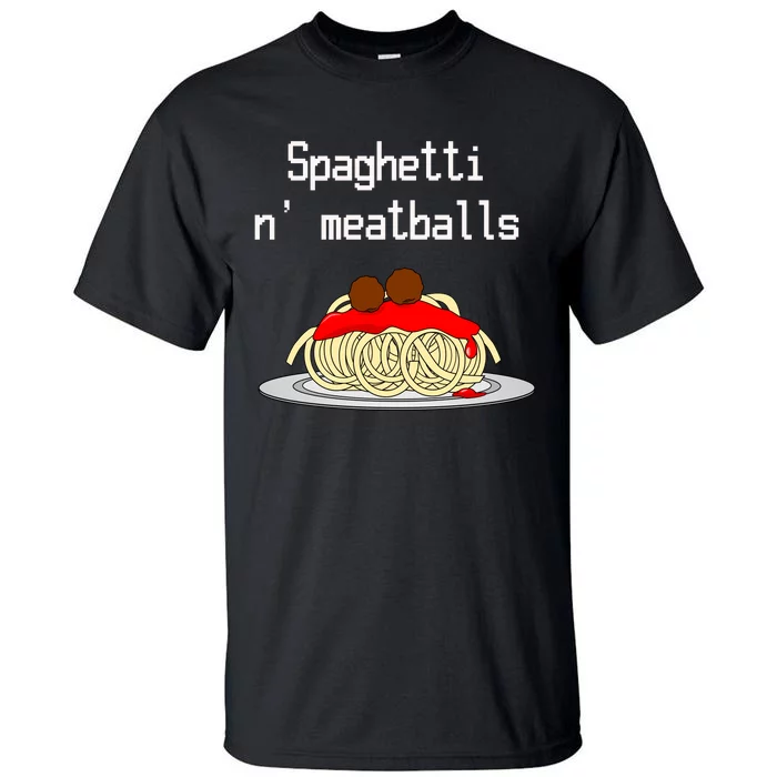 Spaghetti And Meatballs Spaghetti And Meatballs Cool Gift Tall T-Shirt