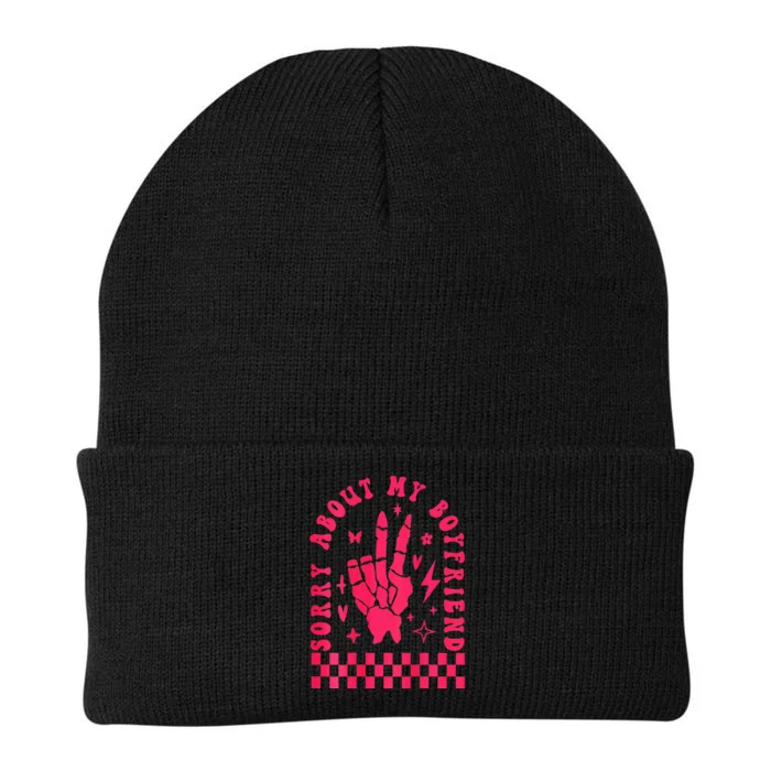 Sorry About My Boyfriend Knit Cap Winter Beanie