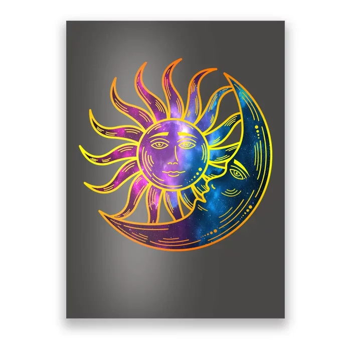 Sun And Moon Mystical Classic Poster