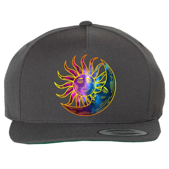 Sun And Moon Mystical Classic Wool Snapback Cap