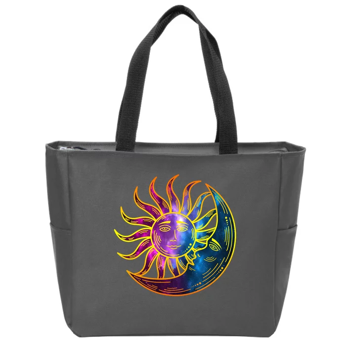 Sun And Moon Mystical Classic Zip Tote Bag