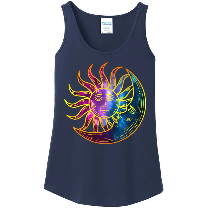 Sun And Moon Mystical Classic Ladies Essential Tank