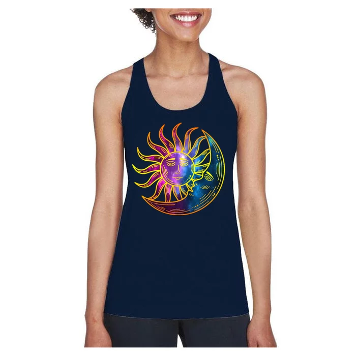 Sun And Moon Mystical Classic Women's Racerback Tank